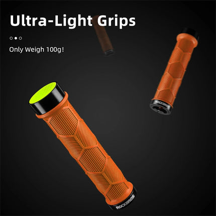 1646 Rockbros bike handles with orange reflector