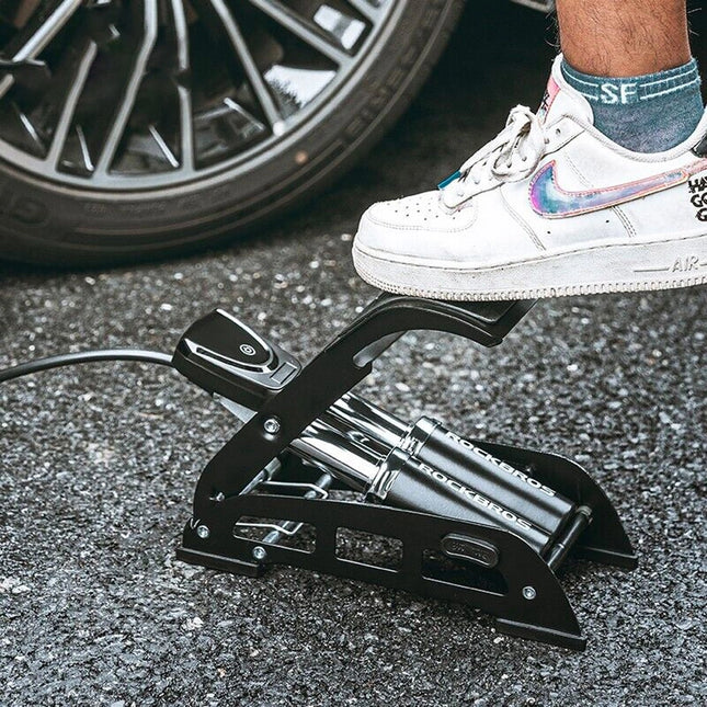 971Pompa a Piede Rockbros con Display - Nera