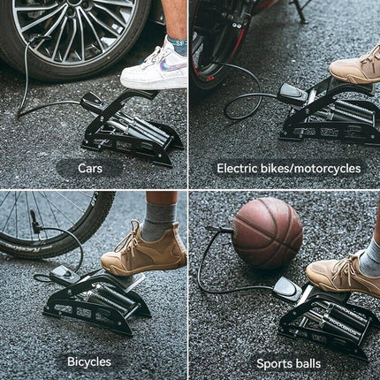 971Pompa a Piede Rockbros con Display - Nera