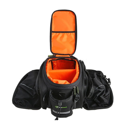 411Sacoche de porte-bagages arrière pour vélo, extensible à 35 L