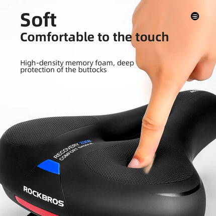 80Rockbros Selle de vélo AQ-6090R - Noir et Bleu