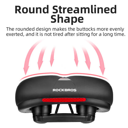 80Rockbros Selle de vélo AQ-6090R - Noir et Bleu