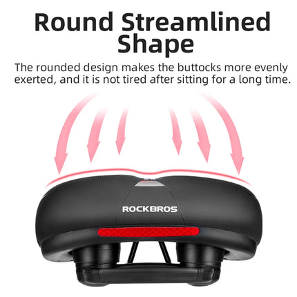 1707Rockbros Fahrradsattel AQ-6090R - Schwarz und Rot
