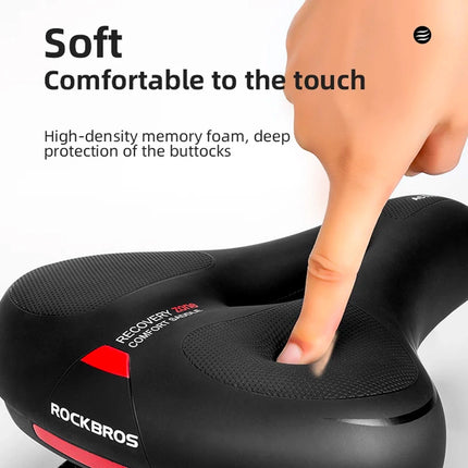 1707Rockbros Fahrradsattel AQ-6090R - Schwarz und Rot