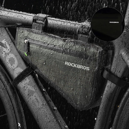 419Rockbros Sacco da telaio per bici AS-017 5 L - Verde scuro