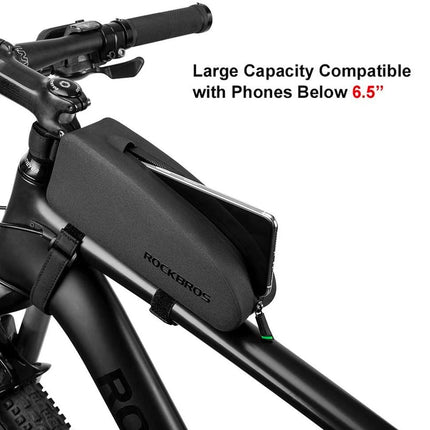 2296Bolsa de cuadro de bicicleta Rockbros impermeable, 1,6 L