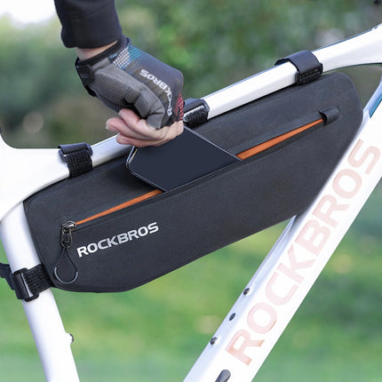 1786Bolsa de bicicleta Rockbros AS-043 con Velcro 3L - negro