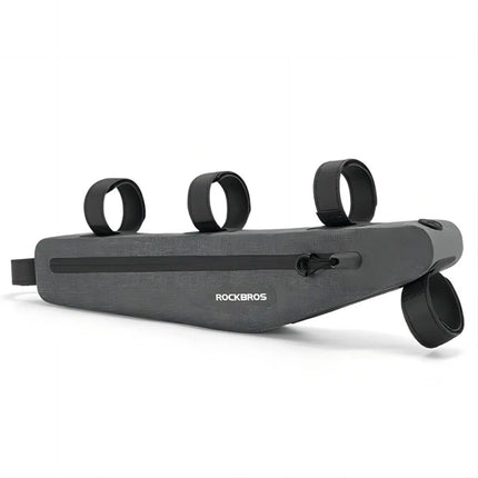 628Borsa da bicicletta impermeabile Rockbros AS-052 per telaio - grigio