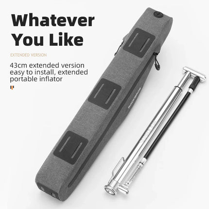 628Borsa da bicicletta impermeabile Rockbros AS-052 per telaio - grigio