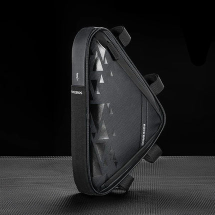 2443Bolsa de cuadro de bicicleta impermeable Rockbros - Negro