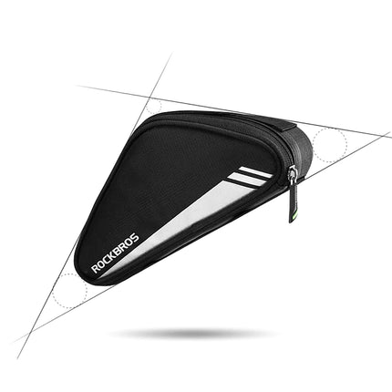 1677Sacoche de cadre Rockbros B55-BK pour vélo 0.7 l - noire