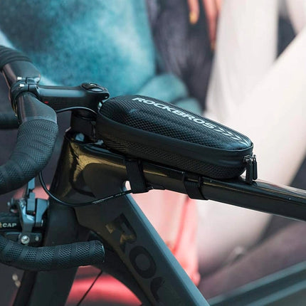 2340 Borsa da telaio per bici impermeabile Rockbros - Nero