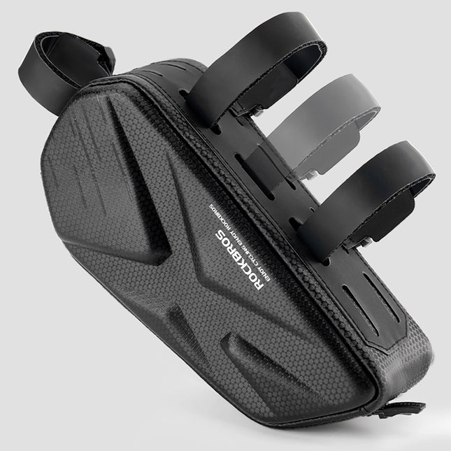 1031Rockbros Sac de vélo rigide pour cadre, tube supérieur, 1.4L - Noir