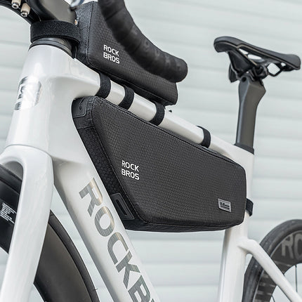 Sacoche de vélo Rockbros para quadro sob o tubo superior 2.9L - Preto