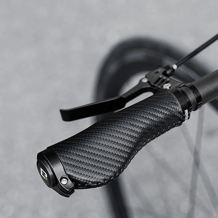1736 Manillares de bicicleta Rockbros Torcidos Ergonómicos Antideslizantes - Negro