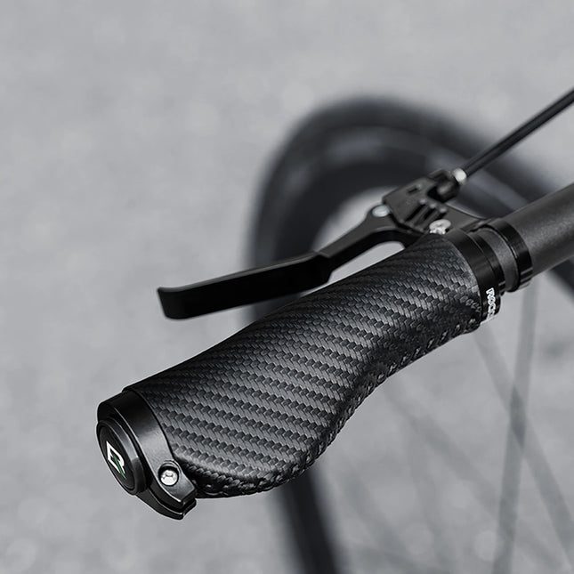1736 Manillares de bicicleta Rockbros Torcidos Ergonómicos Antideslizantes - Negro
