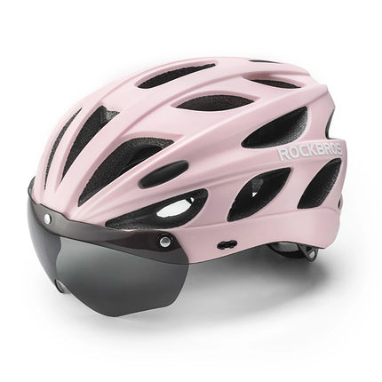 771Casco da bici Rockbros visiera occhiali di protezione UV Rosa