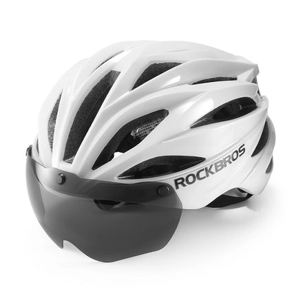 1782 Casco de bicicleta Rockbros visera gafas de protección UV Blanco