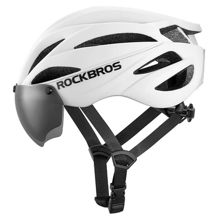 1782 Casco de bicicleta Rockbros visera gafas de protección UV Blanco