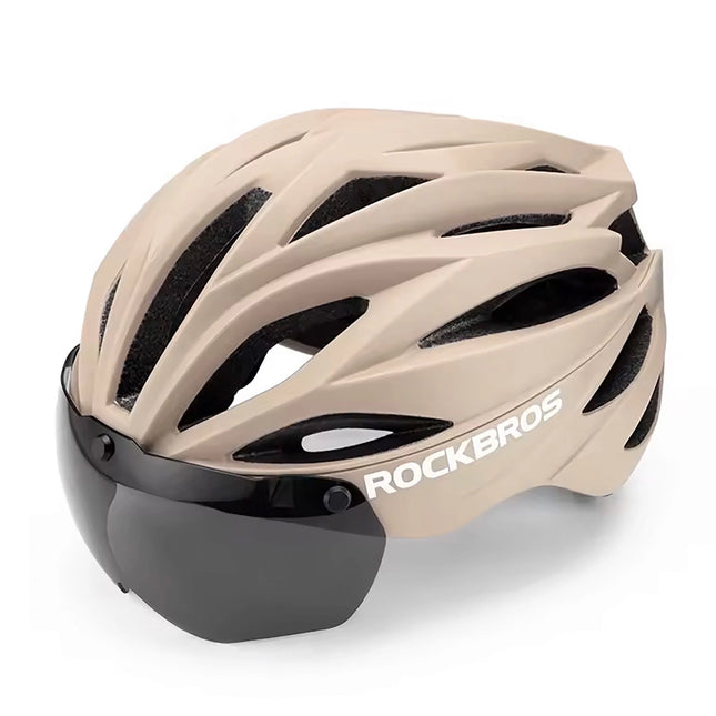 978 Rockbros Bicycle Helmet UV Protective Visor Glasses Brown