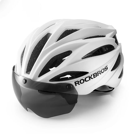 844 Rockbros bike helmet visor UV protective glasses White