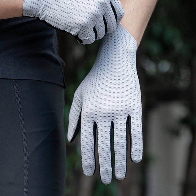 1665 Full breathable cycling gloves Rockbros - Gray
