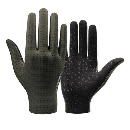 938 Full breathable cycling gloves Rockbros - Green