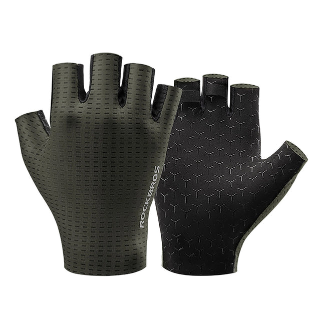 1077Gants de cyclisme courts respirants Rockbros - Vert