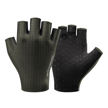 1590 Breathable Short Cycling Gloves Rockbros - Green