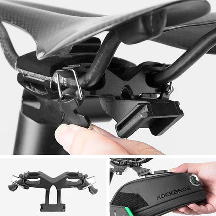 1472Borsa da sella per bicicletta Rockbros C27-1 nera