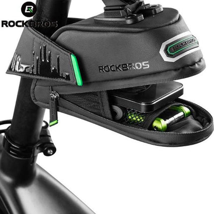 2279Borsa da sella per bicicletta Rockbros C27-1 - Nero