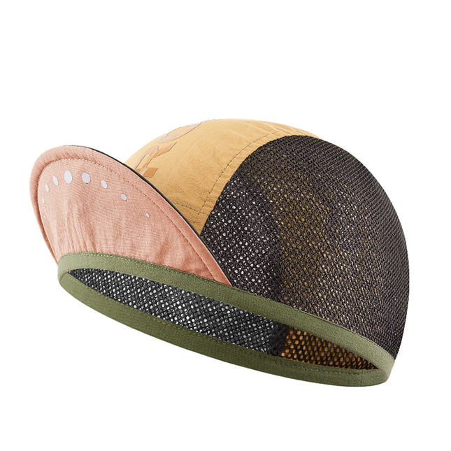 590 Casquette da ciclismo Rockbros con visiera, copri-casco - giallo