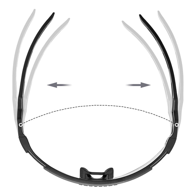 1110Lunettes de cyclisme photochromiques avec protection UV et insert correcteur