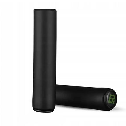 1036Paire de poignées de vélo en mousse de silicone - noir