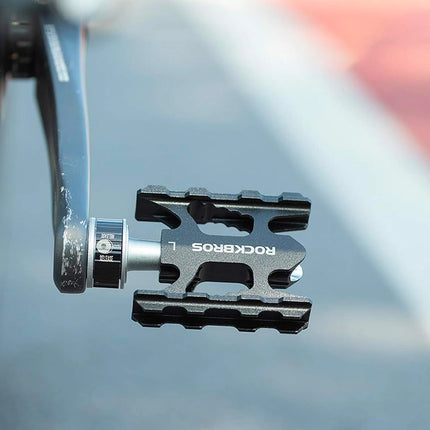 1397 Pedales VTT Rockbros K320F-BK en aleación de aluminio - Negro