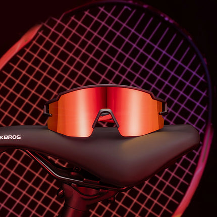 1687Lunettes de cyclisme pour enfants, polarisées, protection UV, Noir