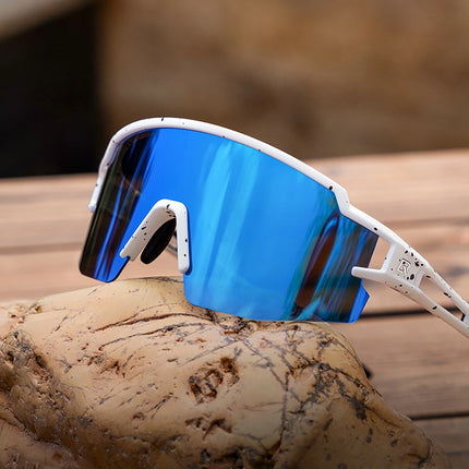 855 Occhiali da ciclismo per bambini, polarizzati, protezione UV - Bianco