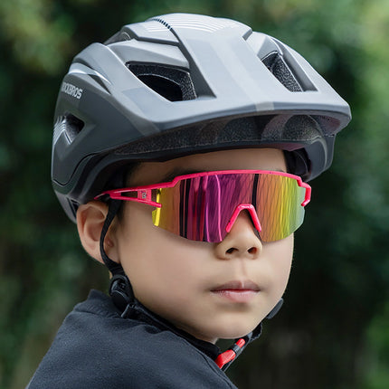 717Rockbros Occhiali da ciclismo polarizzati UV per bambini - Rosa