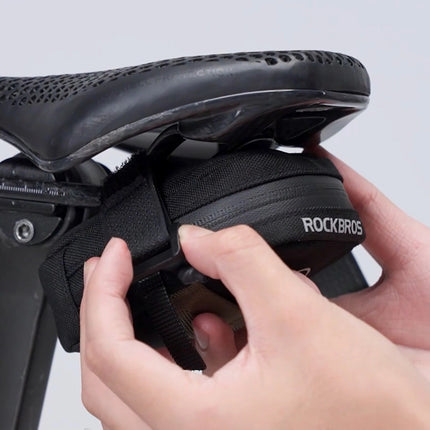 219Sacoche de selle mini Rockbros avec porte-cartouche CO2 Noir/Vert