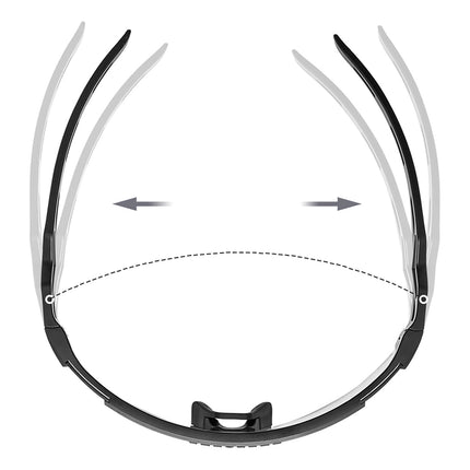 1755 Gafas de ciclismo fotocromáticas con protección UV - Blanco