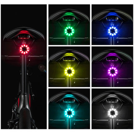2354ROCKBROS Q1 Luz trasera de bicicleta LED recargable por USB