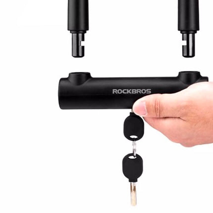 1286Antifurto a U per bicicletta Rockbros RKS610-BK - nero