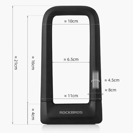 1515Antivol U für Fahrrad Rockbros RKS626 - schwarz