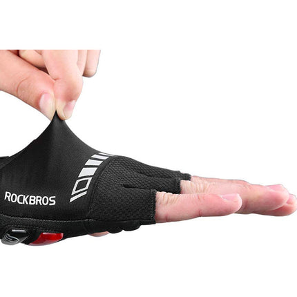 190 Guanti da Ciclismo Rockbros S143-BK con Inserti in Gel - Nero