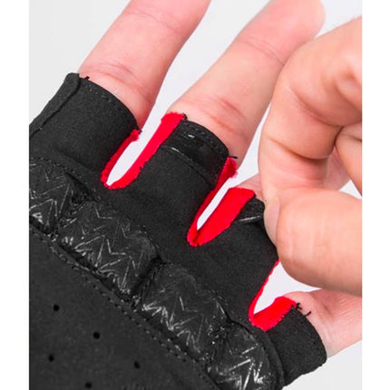 211Guantes de Ciclismo Rockbros con Inserciones de Gel - Negro y Rojo