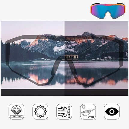 1657 Occhiali da ciclismo polarizzati Rockbros SP297 - viola