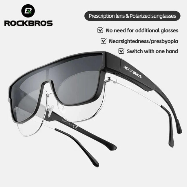 1586 Occhiali da ciclismo polarizzati Rockbros SP304 - grigio