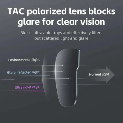 1586Lunettes de cyclisme polarisées Rockbros SP304 - gris