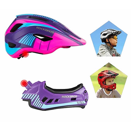 691 Children's bicycle helmet with removable chin guard