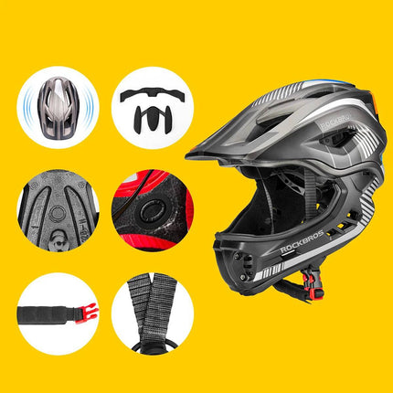 472Casque de vélo pour enfant  avec mentonnière amovible